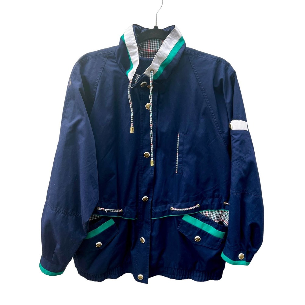 Vintage Current Seen Blue Reversible Windbreaker